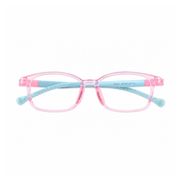 Mila kids prescription glasses in Pink, front view