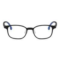 Cora kids prescription glasses in Black, front view