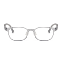 Cora kids prescription glasses in Grey, front view