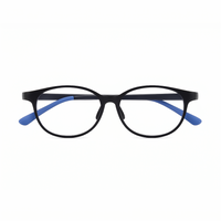Eden kids prescription glasses in Black, front view