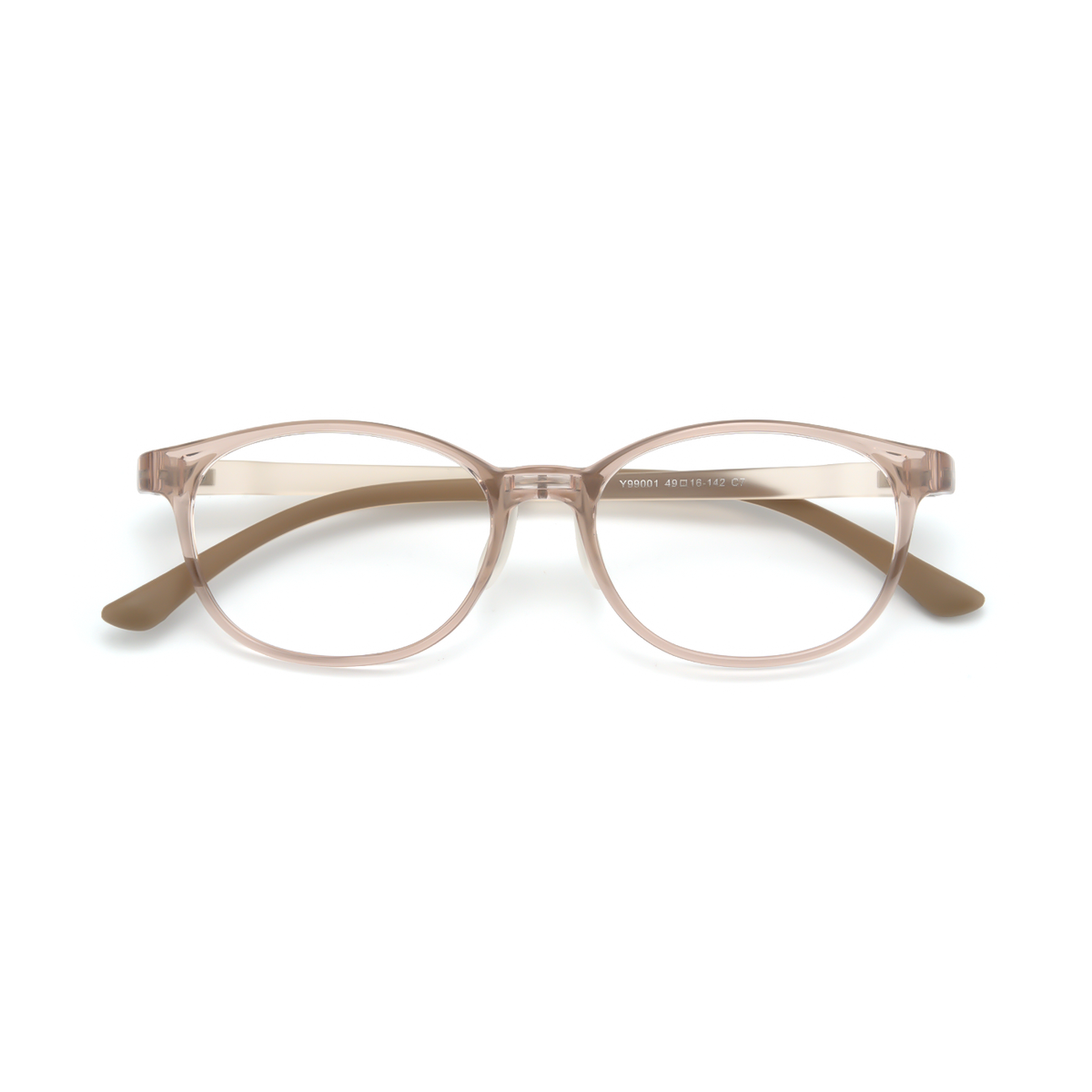 Eden kids prescription glasses in Brown, front view