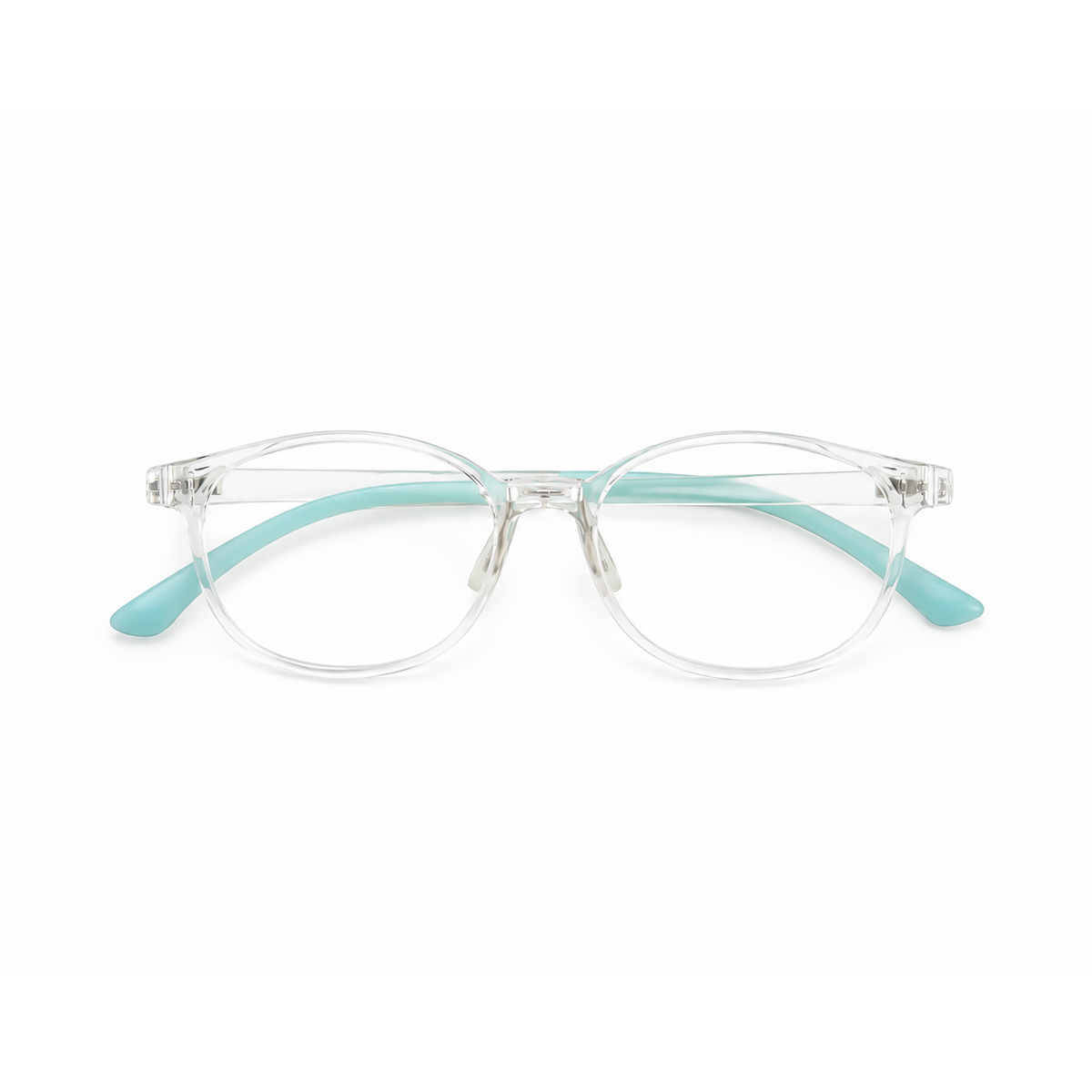 Eden kids prescription glasses in Clear, front view