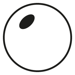 Round lens with dark center