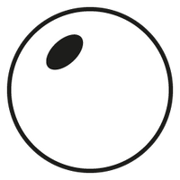 Round lens with dark center